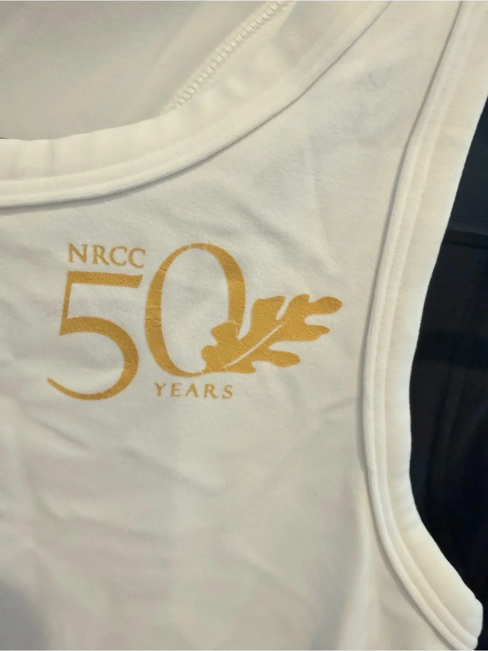 50 Years White Lululemon super thick tank workout